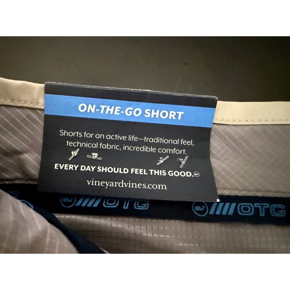 Vineyard Vines OTG On-The-Go Shorts Mens 38 White 9 Inch Inseam - Picture 6 of 7